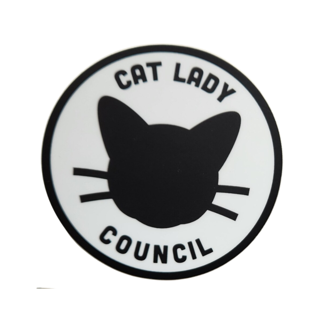 Cat Lady Council | Large Printed Vinyl Sticker