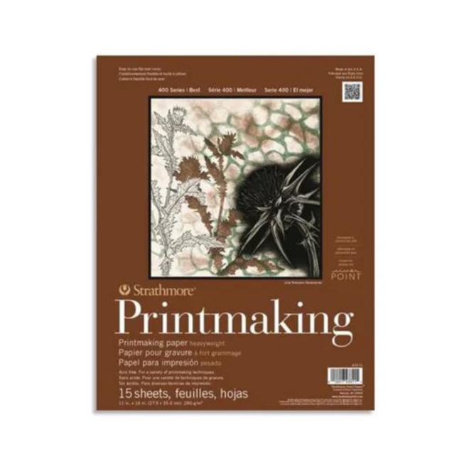 Strathmore  Printmaking Paper Pad 11"X14"-15 Sheets