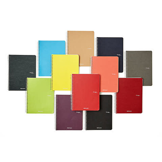 Fabriano Ecoqua Plus Glue-Bound Notebooks Graph A5 5.8X8.3 Inch Dark Green 70 Sheets