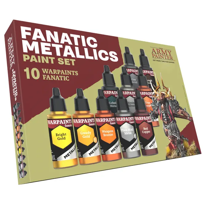 The Army Painter: Warpaints Fanatic - 10 Colour Metallics Paint Set