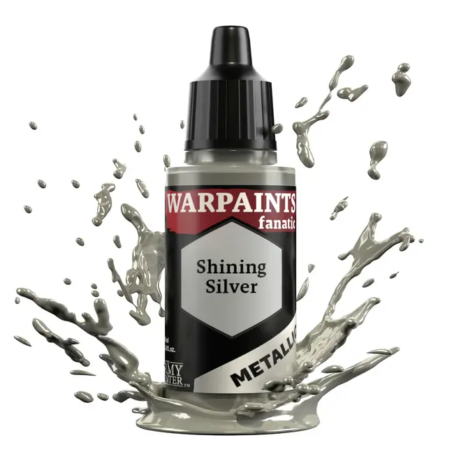 The Army Painter: Warpaints Fanatic: 18Ml Metallic: Shining Silver