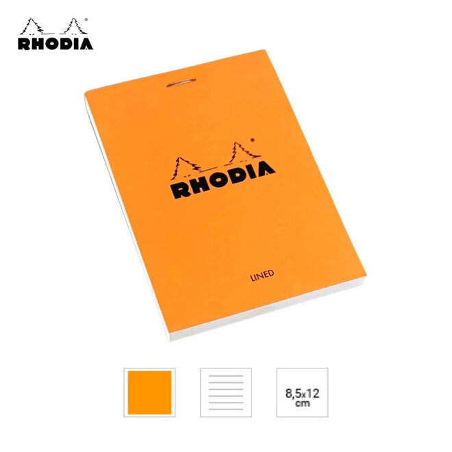 RHODIA SOFTCOVER PAD 3x5 ORANGE LINED