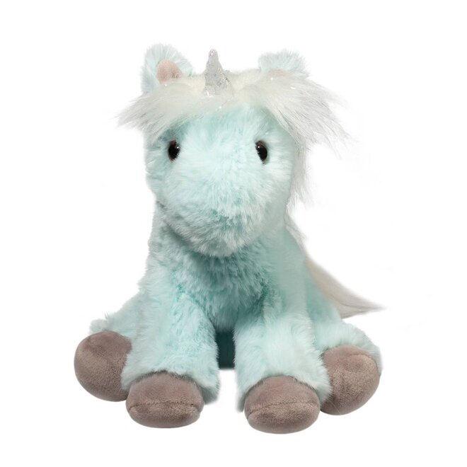 Douglas Cuddle Toy Plush - Bonnie Ice Blue Unicorn Mini Soft