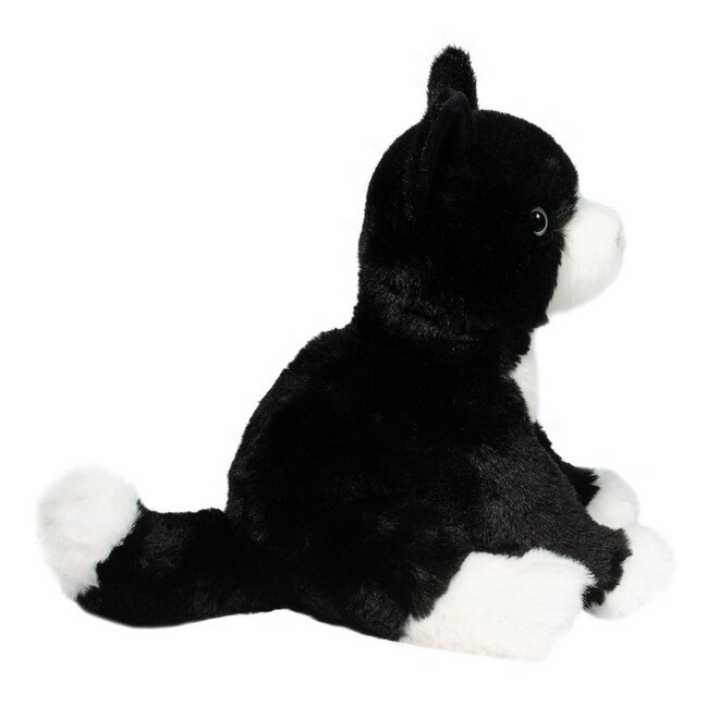 Douglas Cuddle Toy Plush - Beckie Black & White Cat, Soft