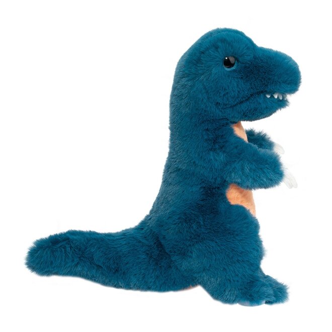 Douglas Cuddle Toy Plush - Kennie Blue T-Rex, Soft