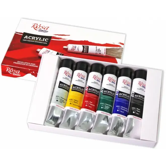 Acrylic Paint Set 6X20 Ml, Rosa Studio