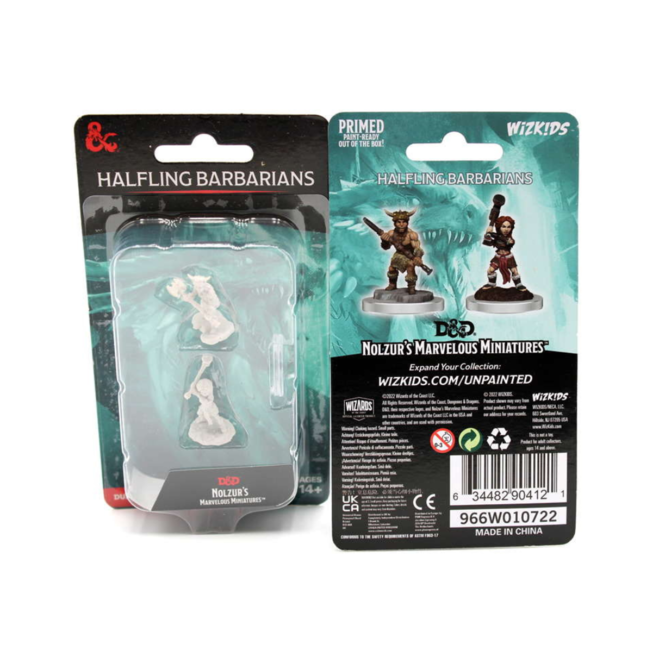 D&D Nolzurs Marvelous Unpainted Miniatures: Wave 18: Halfling Barbarians