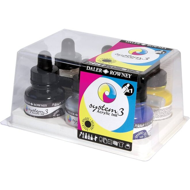 Daler Rowney Fw System3 Starter Ink Set