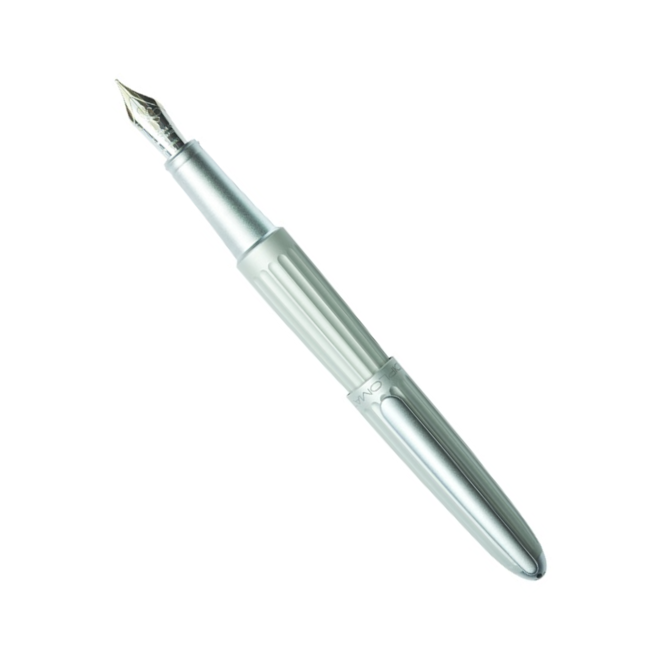 Diplomat Aero Matt Silver F Point Nib