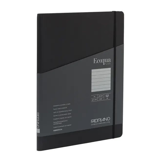 Ecoqua Plus Spiral Dotted Notebook A4 8.3" x 11.7" 90 g/m² 24lb 70 pages