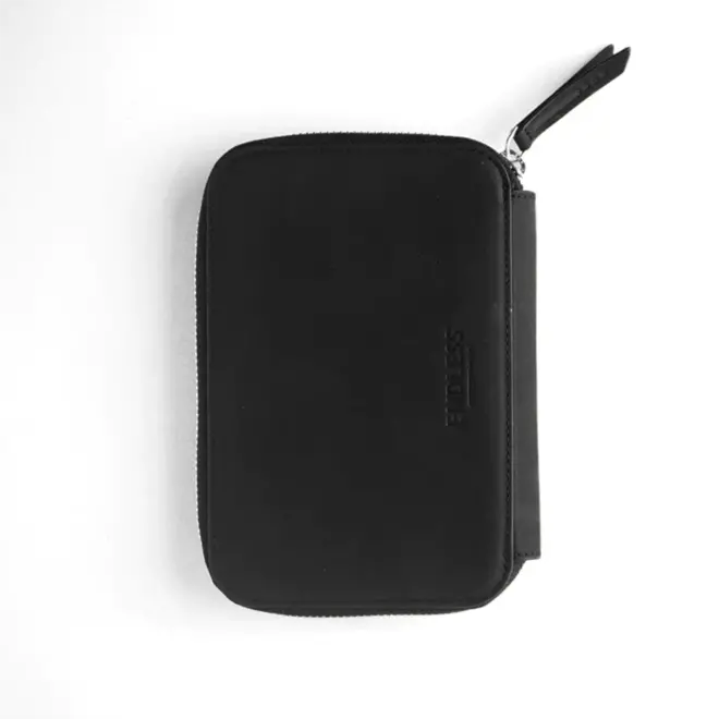 Endless Companion Leather Adjustable Pen Pouch - 5 Pens - Black