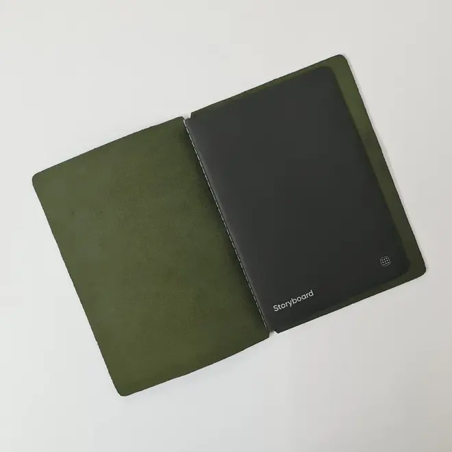 Explorer - Refillable Leather Journal By Endless Paper- Regalia Paper Green