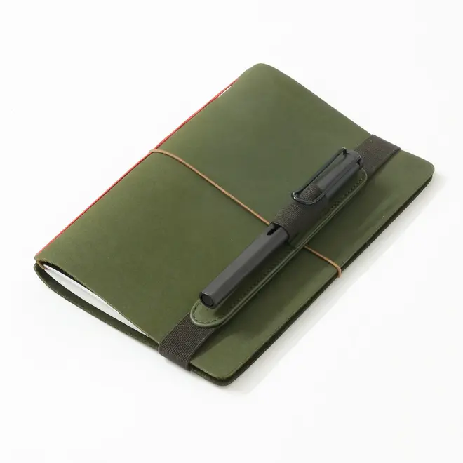 Explorer - Refillable Leather Journal By Endless Paper- Regalia Paper Green