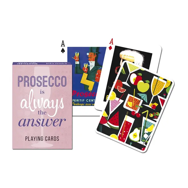 Gibsons Playing Cards: Prosecco Is Always The Answer