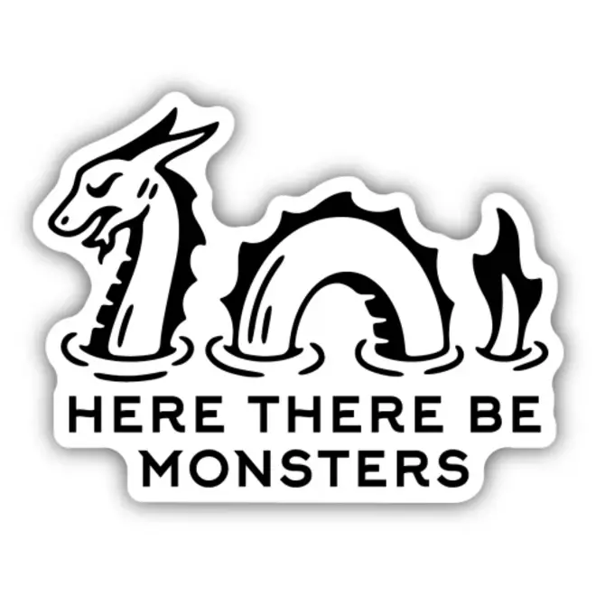 Here There Be Monsters Sea Serpent
