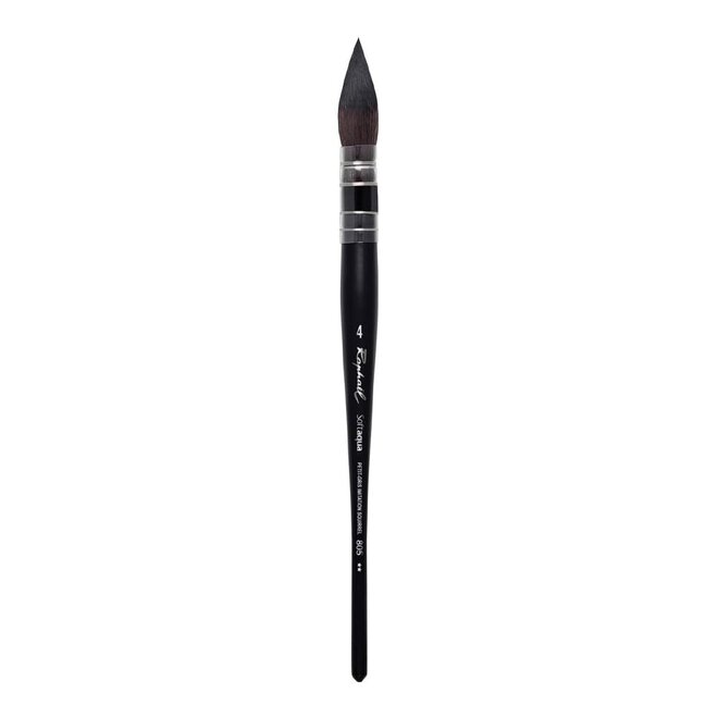Raphael Softaqua Synthetic Squirrel Watercolor Brushes, Quill 3/0