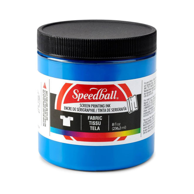 Speedball Fabric Screen Printing Ink 8Oz Blue