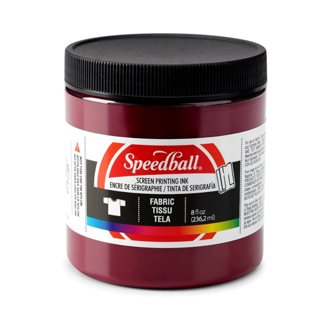 Speedball Fabric Screen Printing Ink 8Oz Burgundy