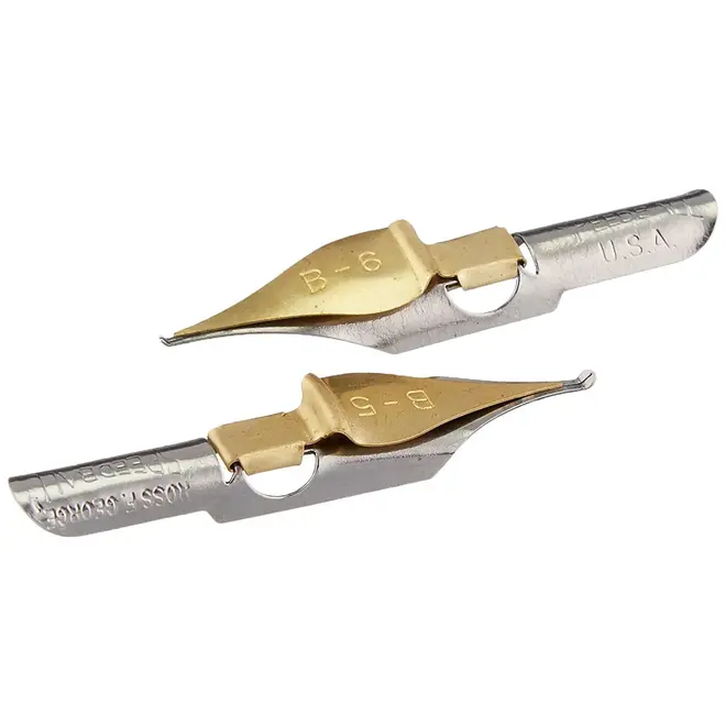 Speedball Lettering & Drawing Nibs 2Pk B5/B6