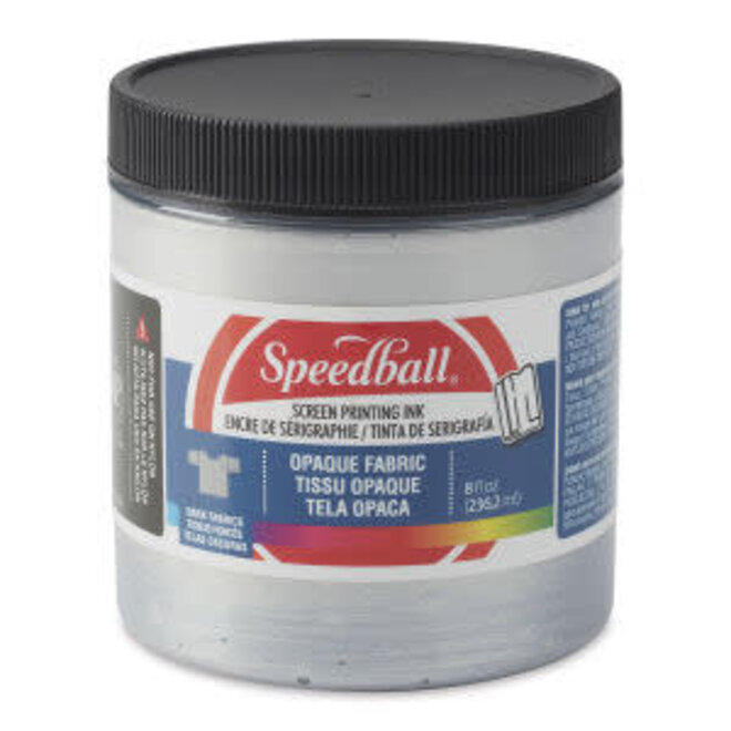 Speedball Opaque Fabric Screen Printing Ink 8Oz Iridescent Silver