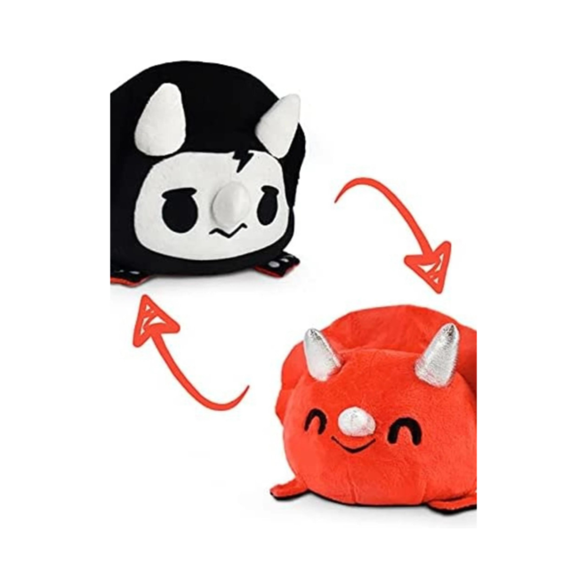 Teeturtle Triceratops -  Reversable, Happy Red, Sad Skeleton
