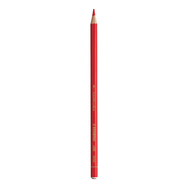 Stabilo All Water-Soluble Pencil Red