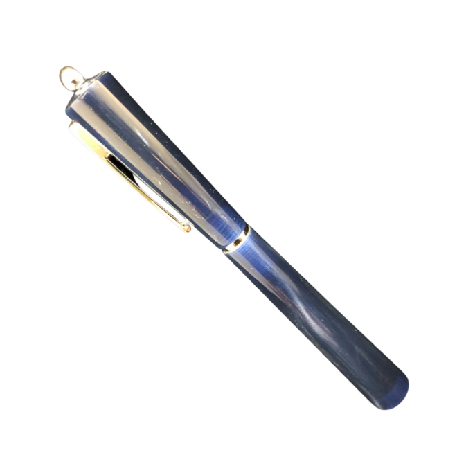 Giuliano Mazzuoli 365 Moka Chiaroscuro Fountain Pen: Pearled Resin - Blue