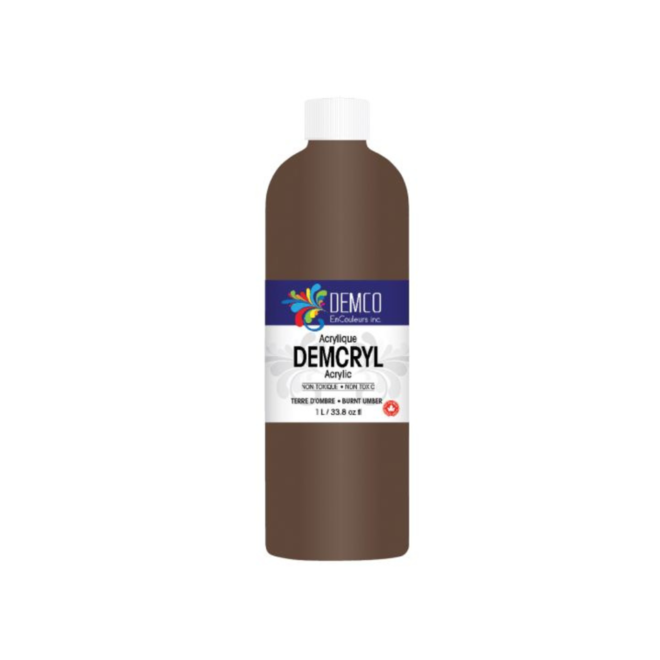 Demco Acrylic 1L Burnt Umber