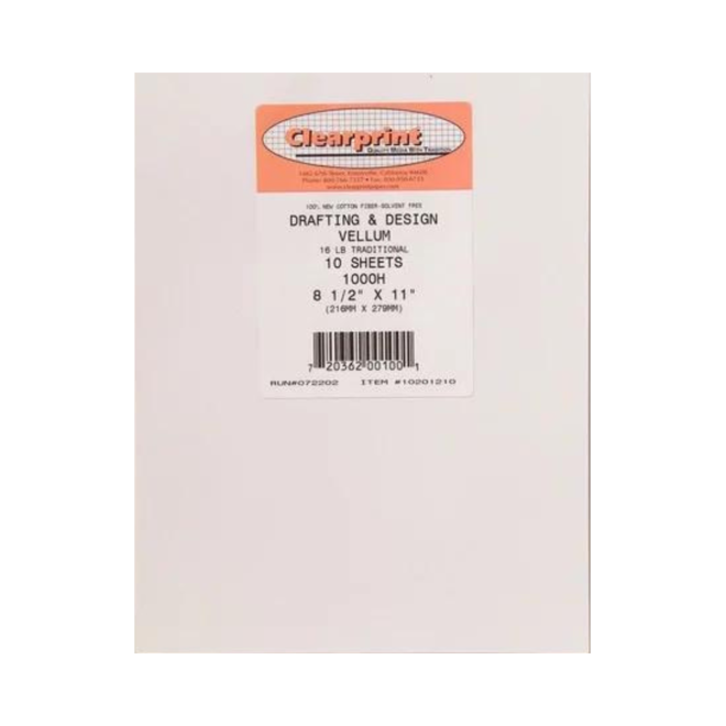 Clearprint Drafting Vellum 1000H 11X17 Individual Sheet