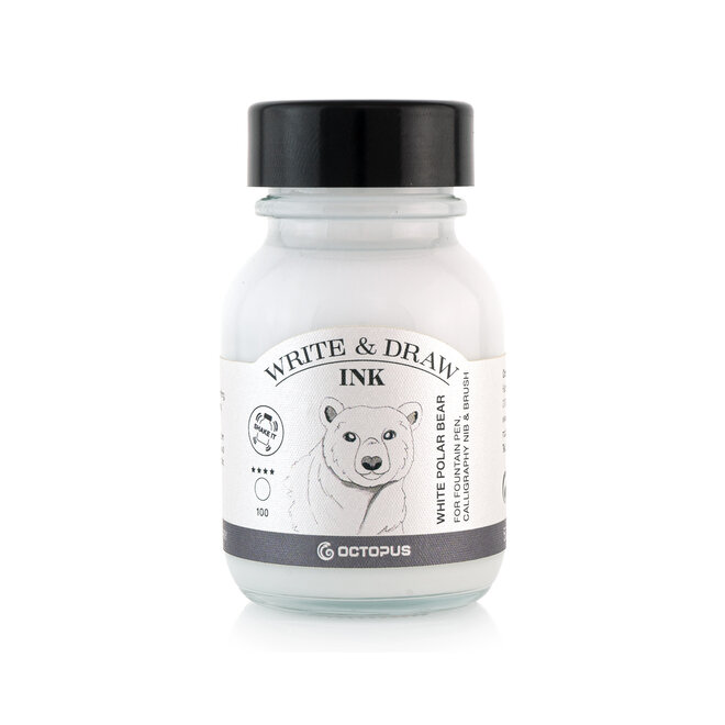 Octopus Ink Bottle Write & Draw 50 ml 441 White Polar Bear