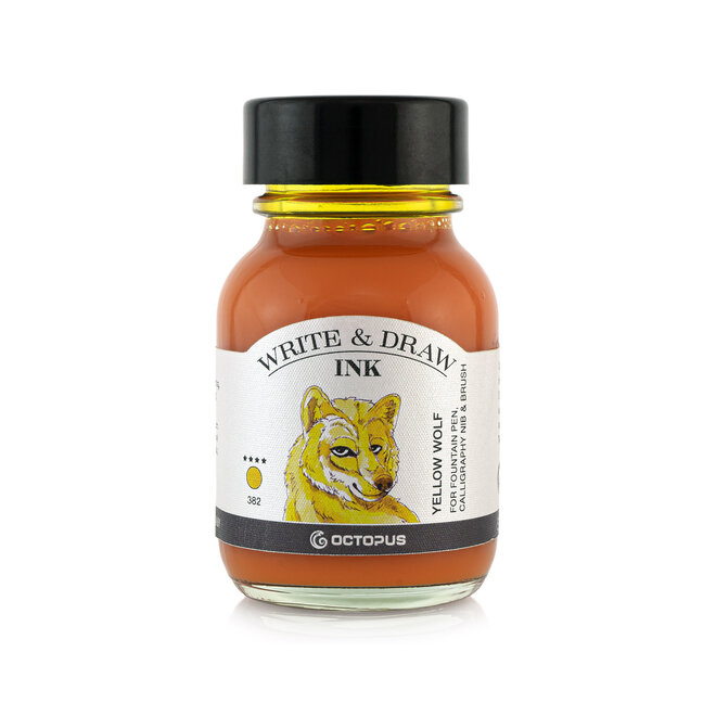 Octopus Ink Bottle Write & Draw 50 ml 382 Yellow Wolf