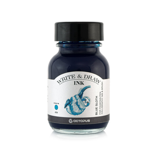 Octopus Ink Bottle Write & Draw 50 ml 484 Blue Sloth