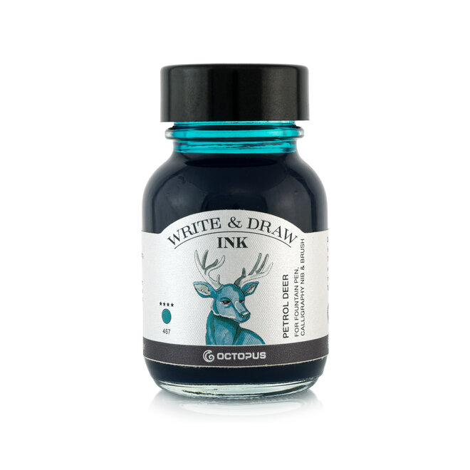 Octopus Ink Bottle Write & Draw 50 ml 467 Petrol Deer