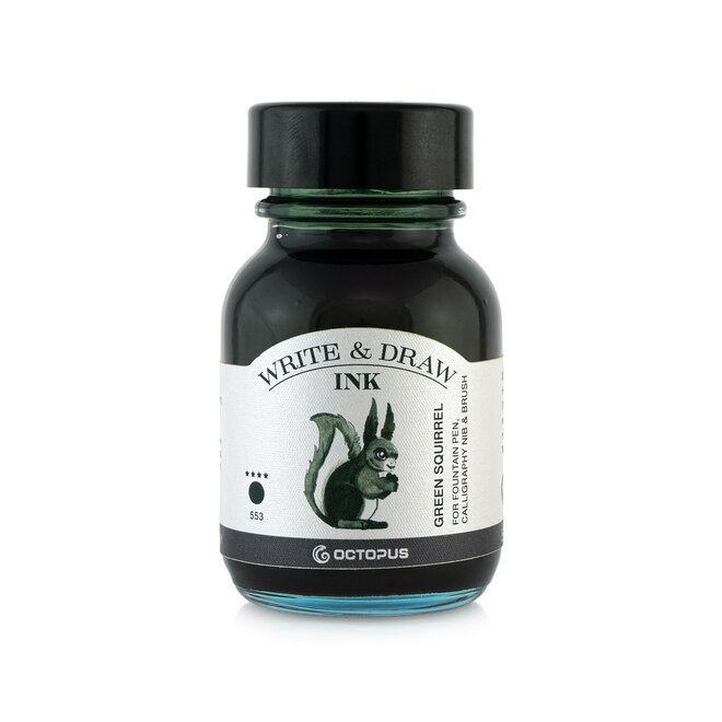 Octopus Ink Bottle Write & Draw 50 ml 553 Green Squirrel