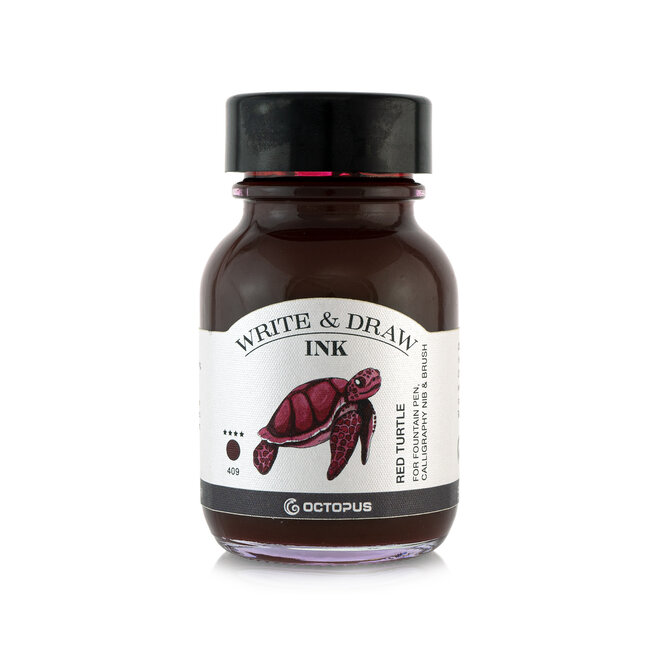Octopus Ink Bottle Write & Draw 50 ml 409 Red Turtle