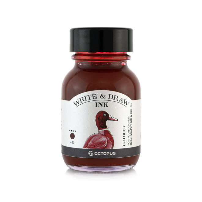 Octopus Ink Bottle Write & Draw 50 ml 450 Red Duck