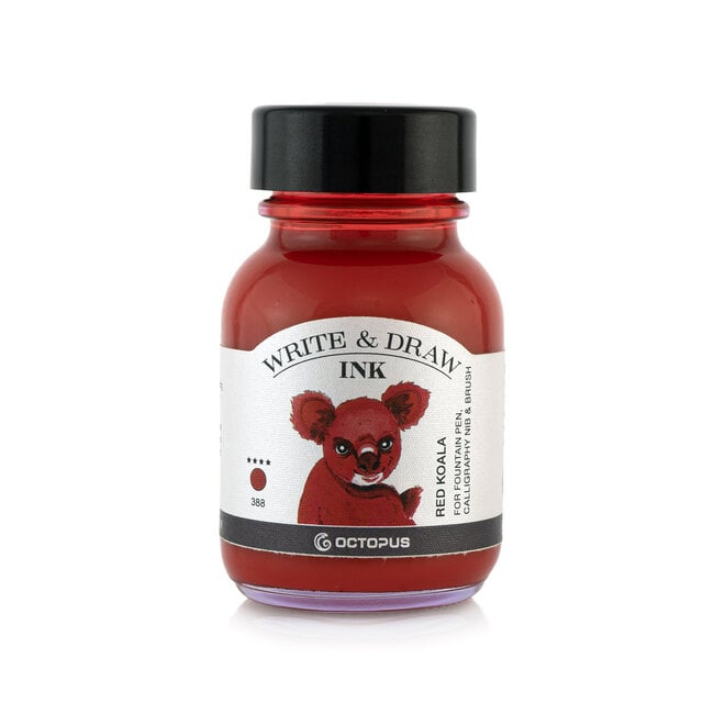 Octopus Ink Bottle Write & Draw 50 ml 388 Red Koala