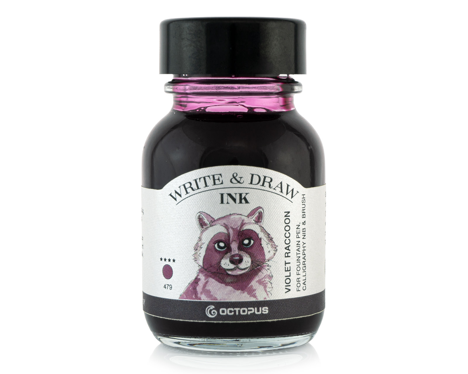 Octopus Ink Bottle Write & Draw 50 ml 479 Violet Raccoon - Endeavours ...
