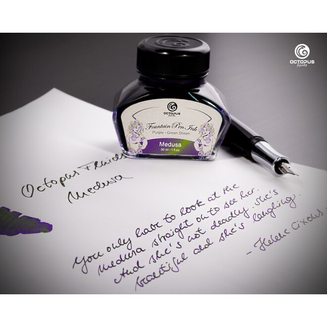 Octopus Ink Bottle Fluid Sheen 30Ml Medusa, Violet/Green