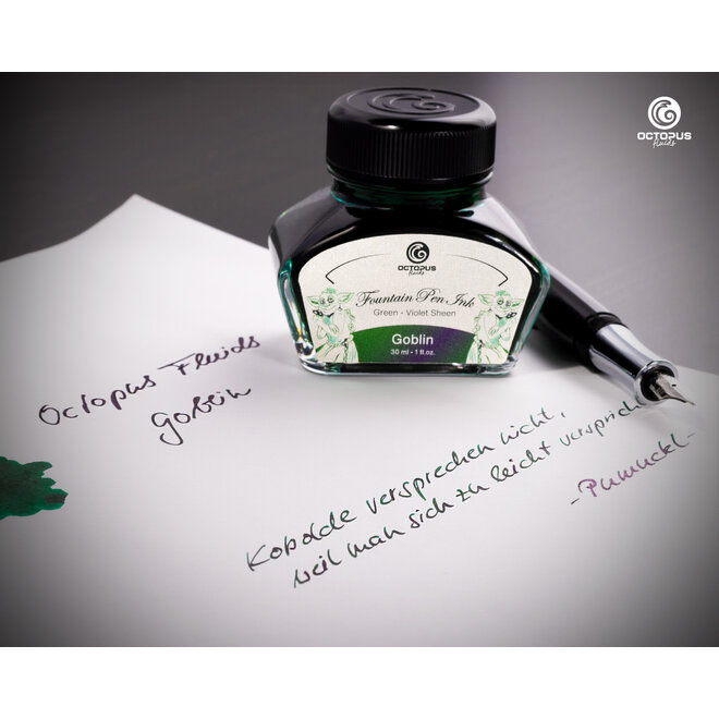 Octopus Ink Bottle Fluid Sheen 30Ml Goblin, Green/Violet