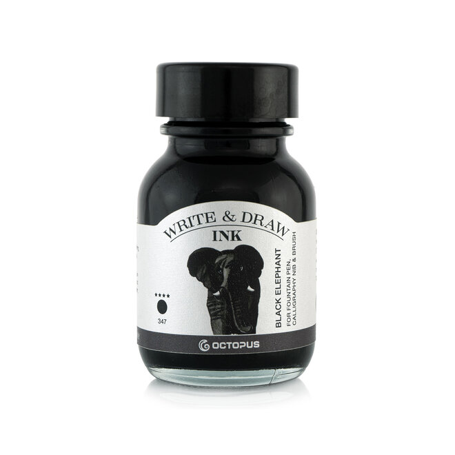 Octopus Ink Bottle Write & Draw 50 ml 347 Black Elephant