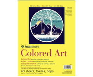 Strathmore Pro-Art Acryl Papier Block 9x12 Zoll - 10 Blätter Leinenstruktur