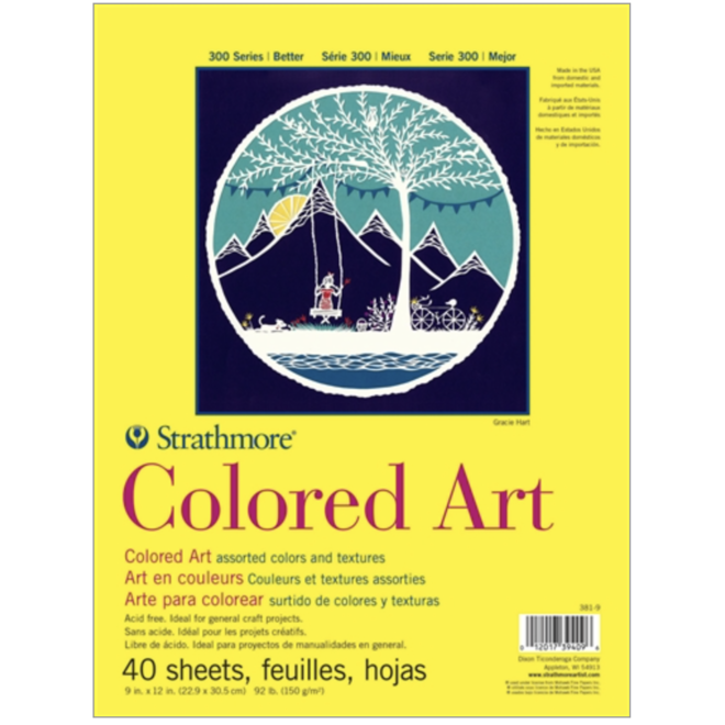 Strathmore Colored Art Paper Pads 300 Series 9X12