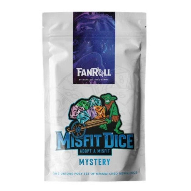 FanRoll Misfit Dice - Resin Polyhedral Mystery Set - 7pc