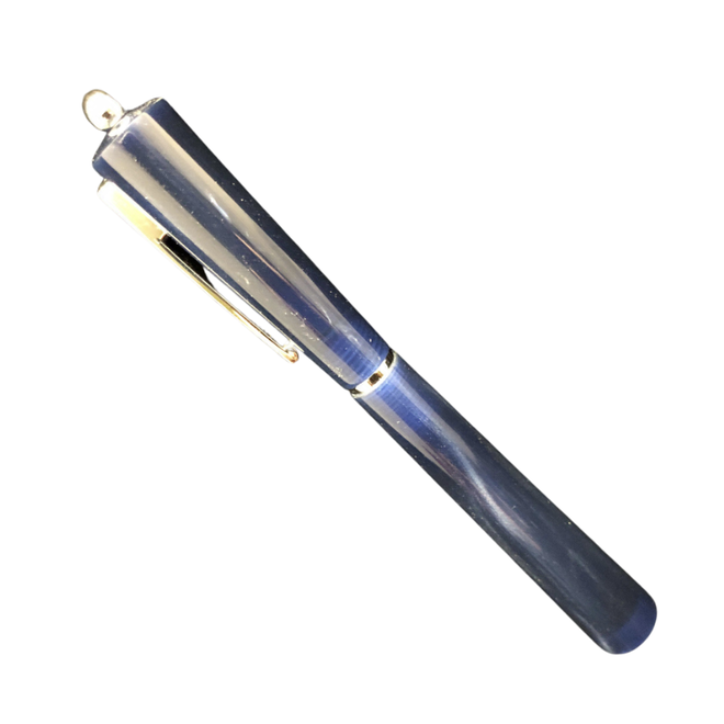 Giuliano Mazzuoli 365 Moka Chiaroscuro Fountain Pen: Pearled Resin - Blue