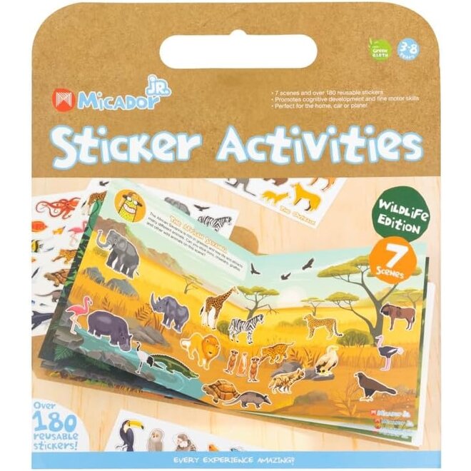 Micador Junior Sticker Activities Wildlife