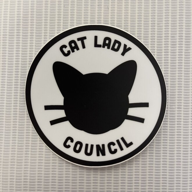 Cat Lady Council | Large Printed Vinyl Sticker