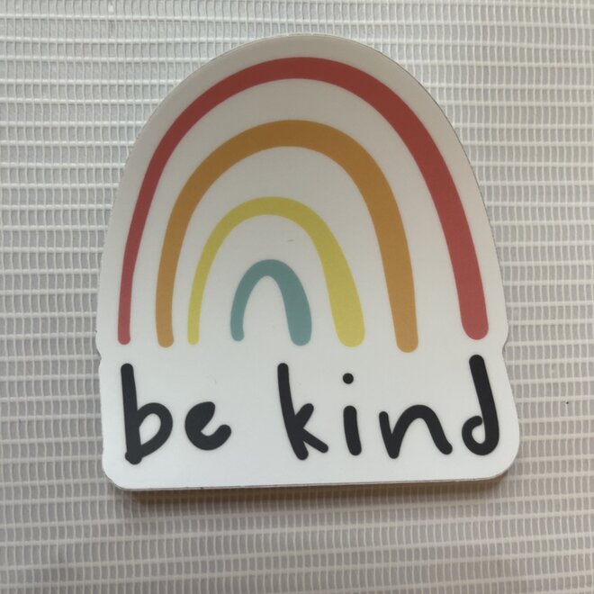 Be Kind Rainbow | Large Printed Sticker