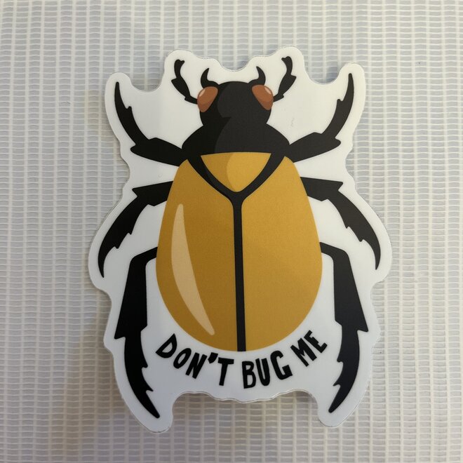 Don't Bug Me Beetle | Large Printed Vinyl Sticker