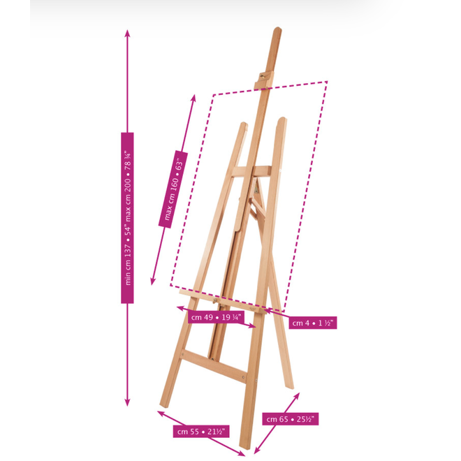 Mabef M/13AL Value Basic Lyre Studio Easel